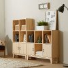 네시스 쏘론 가로세로 원목 책장 1050_도어형 GM268C