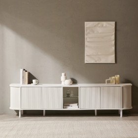 멜로 2100 라운드 템바보드 SG1 높은 거실장 FEF503C